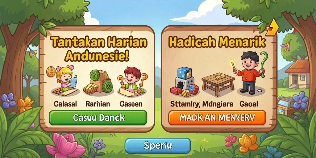 api5000 - Tampilan karakter dalam aksi berani.